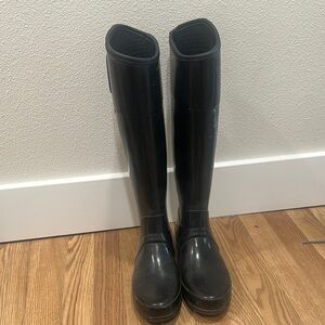 Black Tall Rain Boots